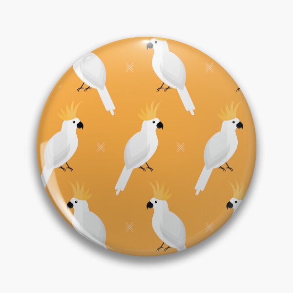 Item preview, Cockatoos on orange designed and sold by reneesillus.
