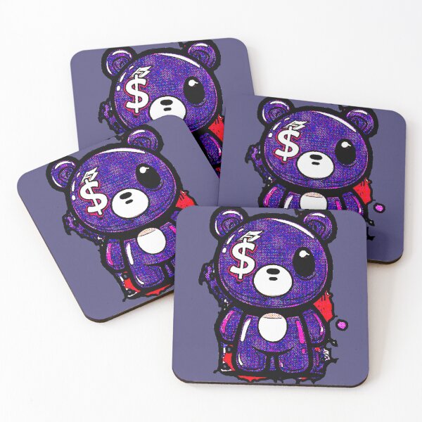 Item preview, Kawaii Purple Bear Money Streetwear Glitch designed and sold by AstronautMerch.