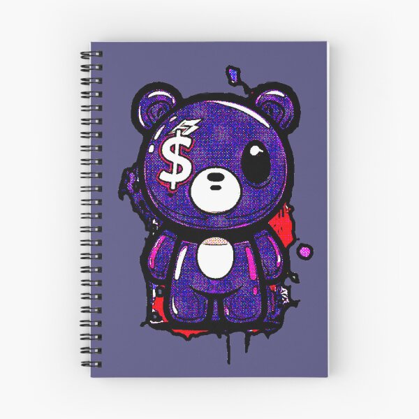 Item preview, Kawaii Purple Bear Money Streetwear Glitch designed and sold by AstronautMerch.
