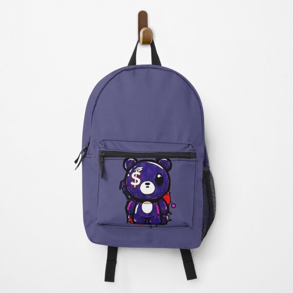 Item preview, Kawaii Purple Bear Money Streetwear Glitch designed and sold by AstronautMerch.