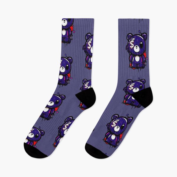 Item preview, Kawaii Purple Bear Money Streetwear Glitch designed and sold by AstronautMerch.