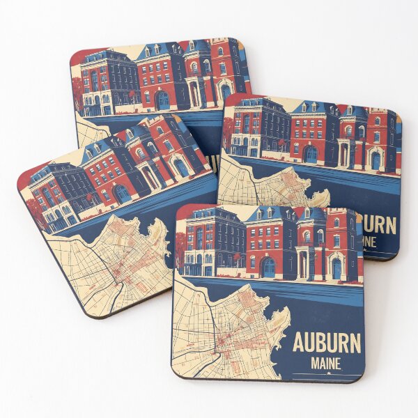 Item preview, Auburn Maine 1950s USA Vintage Travel Tourism designed and sold by TravelersGems.