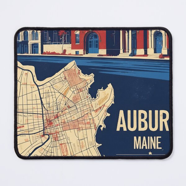Item preview, Auburn Maine 1950s USA Vintage Travel Tourism designed and sold by TravelersGems.