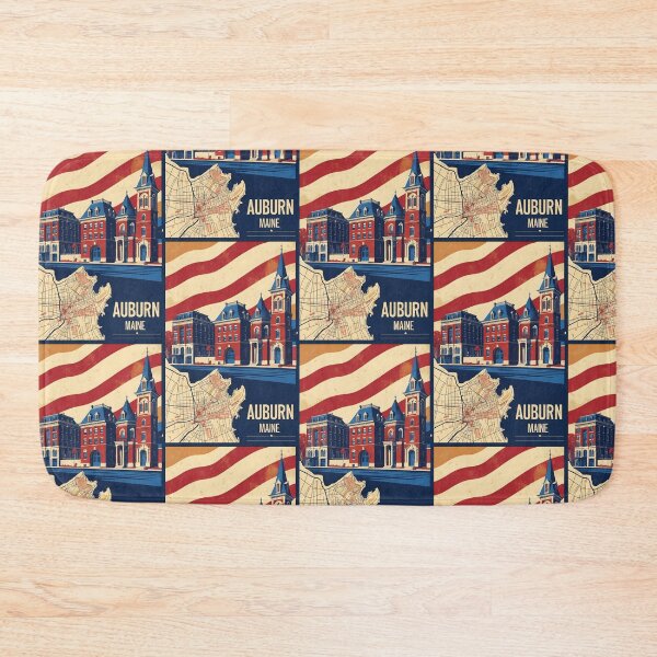 Item preview, Auburn Maine 1950s USA Vintage Travel Tourism designed and sold by TravelersGems.