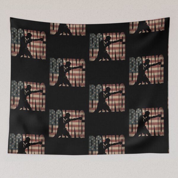 Item preview, USA BOXING Vintage Halftone Typography Design designed and sold by Jandedan.
