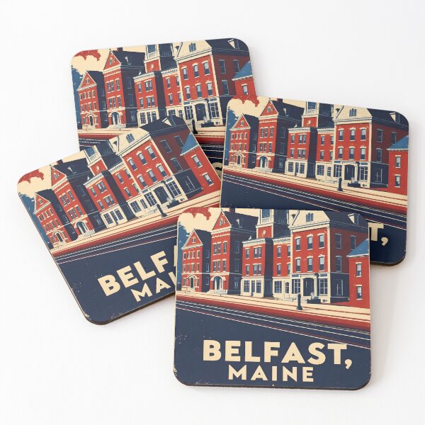 Item preview, Belfast Maine 1950s USA Vintage Travel Tourism designed and sold by TravelersGems.