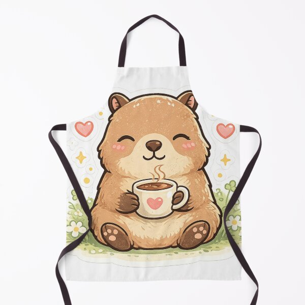 Item preview, Cute Capybara Relax Chill Coffee Time designed and sold by ShreeNavGraha.