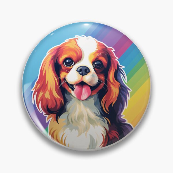 Item preview, Funny Cavalier King Charles Spaniel Colorful Rainbow Cute Mom Dad Kids designed and sold by rafaeltto.