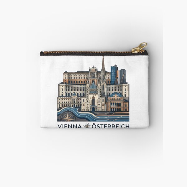 Item preview, Stylized Vienna Cityscape – Minimalist Skyline of Vienna, Österreich designed and sold by RaresS.