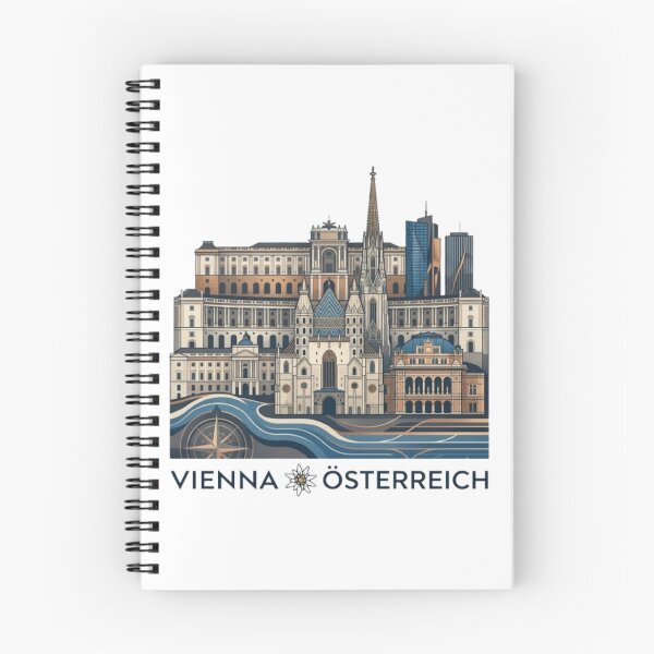 Item preview, Stylized Vienna Cityscape – Minimalist Skyline of Vienna, Österreich designed and sold by RaresS.