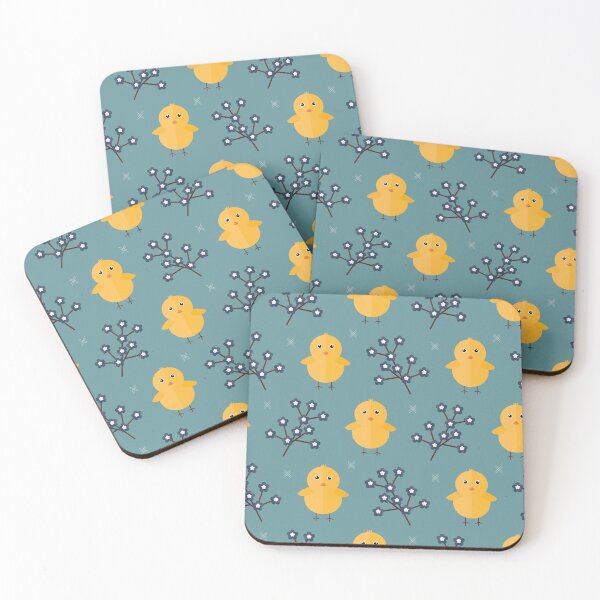 Item preview, Baby chickens on blue designed and sold by reneesillus.
