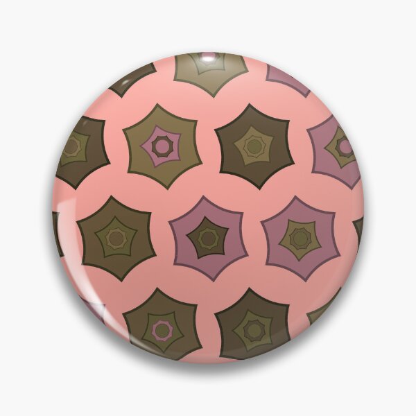 Item preview, Portland Moody Olive and Mauve Starburst Pattern designed and sold by Patterns 1920.