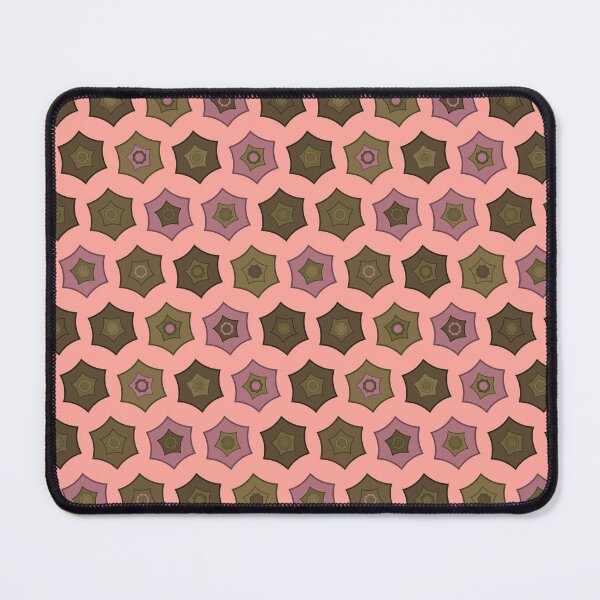 Item preview, Portland Moody Olive and Mauve Starburst Pattern designed and sold by Patterns 1920.