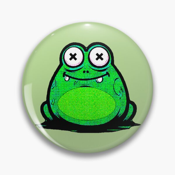 Item preview, Kawaii Frog XX Eyes Mint Green Humor Dark Cute designed and sold by AstronautMerch.