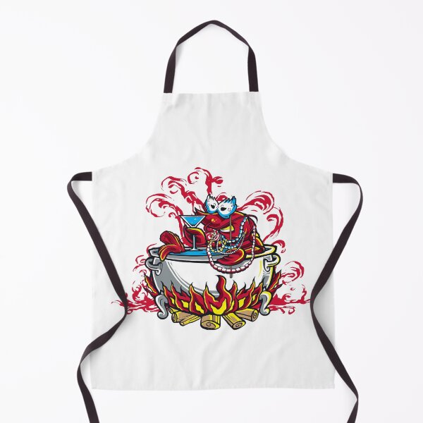 Item preview, Mardi Gras Crawfish Boil Party Cartoon Mascot Vector Illustration designed and sold by BrewChef.
