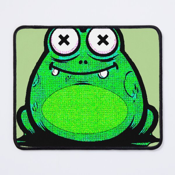 Item preview, Kawaii Frog XX Eyes Mint Green Humor Dark Cute designed and sold by AstronautMerch.