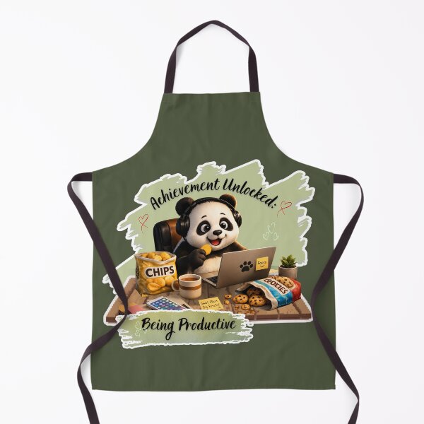Item preview, Achievement Unlocked Productive Panda Sticker designed and sold by EnginerdStudio.