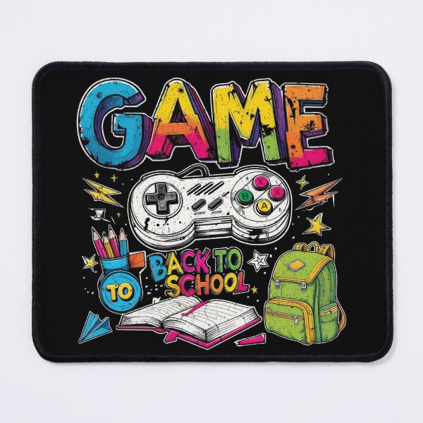Item preview, Game Over Back to School Funny Gamer Techer student Vintage  designed and sold by CF_VintageDesign.