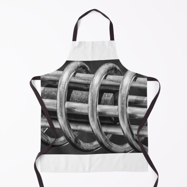Item preview, Close-Up Metal Coil Springs and Rods Industrial Texture in Black and White Abstract Pattern designed and sold by Nmallia.
