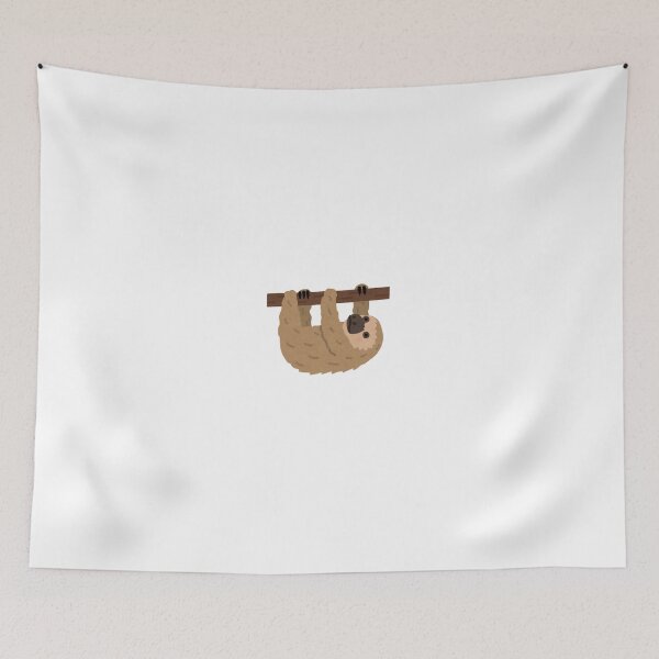 Item preview, Cute Sloth Hanging on Branch Illustration designed and sold by DailyDoodlesBySumbul.