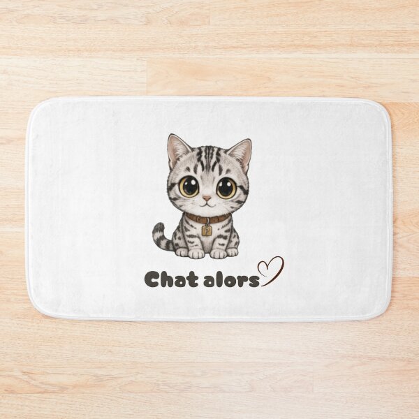 Aperçu de l'œuvre cute Cat “Chat Alors” – Funny French Cat créée et vendue par TitiaDesign.