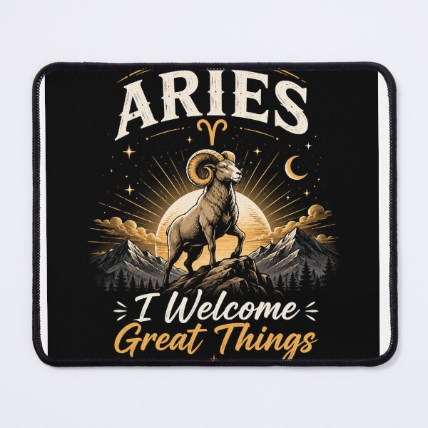 Item preview, Aries I Welcome Great Things Zodiac Design designed and sold by Sneh024.