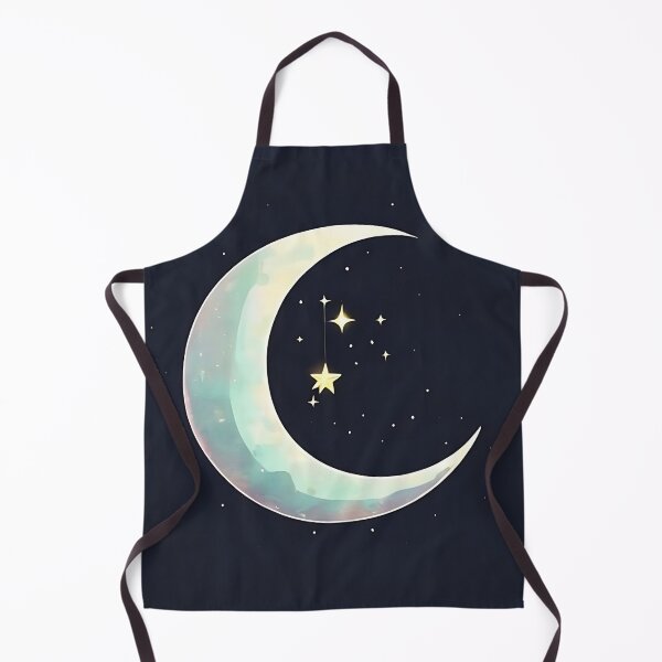 Aperçu de l'œuvre Lunar Magic: Astronaut on Pastel Crescent Moon wit créée et vendue par Mercella-Inc.
