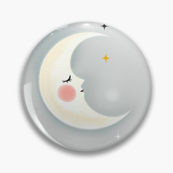 Item preview, Cute Sleeping Crescent Moon Nursery Decor designed and sold by Vida e Arte.