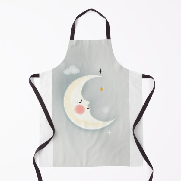 Item preview, Cute Sleeping Crescent Moon Nursery Decor designed and sold by Vida e Arte.