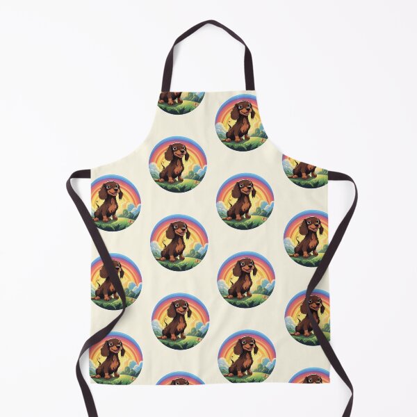 Item preview, Funny Chocolate and Tan Dachshund Colorful Rainbow Cute Mom Dad Kids designed and sold by rafaeltto.