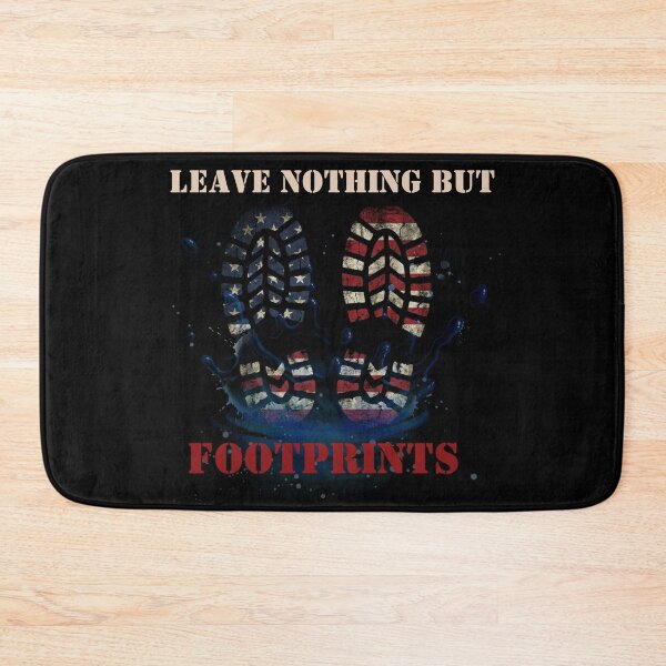 Item preview, Leave Nothing But Footprints Patriotic Hiking USA Flag designed and sold by Frafri92.