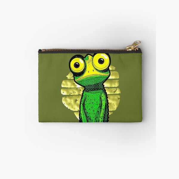 Item preview, Kawaii Chameleon with Big Yellow Eyes, Retro Comic Book Style, Green designed and sold by AstronautMerch.