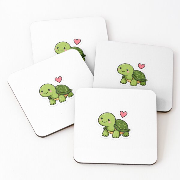 Item preview, Cute Kawaii Turtle Sticker | Adorable Tortoise designed and sold by Ricomin.