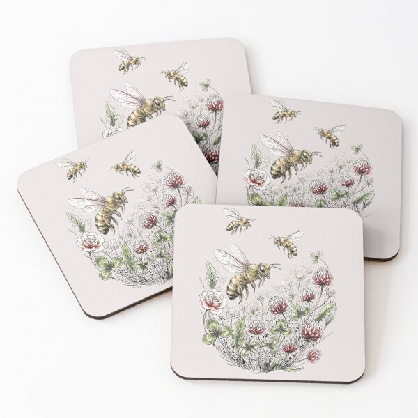 Artikelvorschau, Vintage Bees entworfen und verkauft von print-ES.