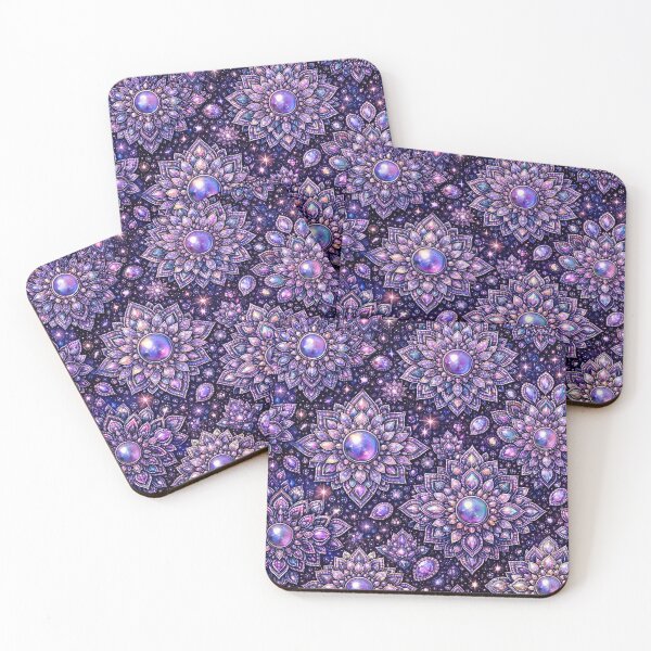Item preview, purple lavender Gemstone Mandala Pattern Series  designed and sold by ElexisND.