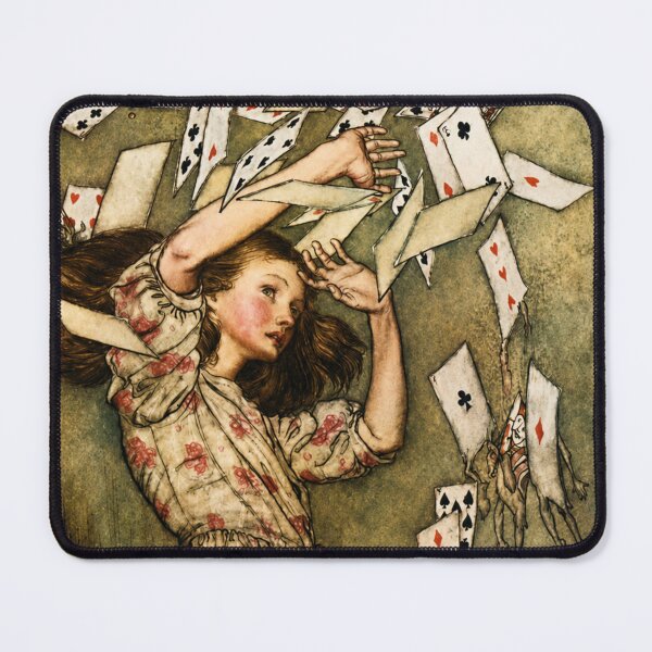 Item preview, Alice in Wonderland - Cards by Arthur Rackham - Vintage Illustration Card Storm Wall Art for Book Lovers designed and sold by RickE.