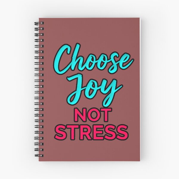 Item preview, Choose Joy Not Stress Positive Motivational Typography designed and sold by AstronautMerch.