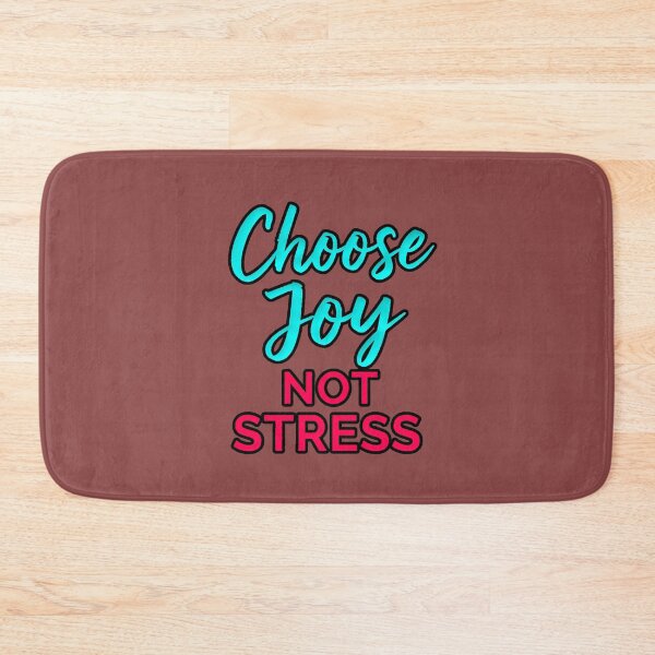 Item preview, Choose Joy Not Stress Positive Motivational Typography designed and sold by AstronautMerch.