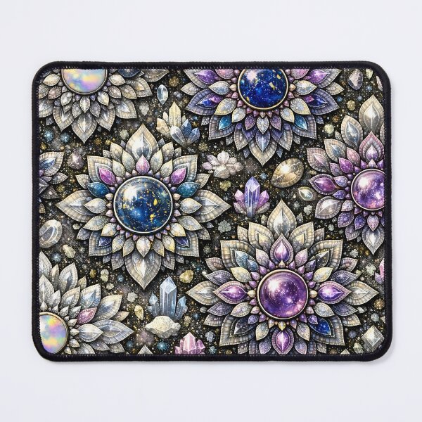 Item preview, silver lavender Gemstone Mandala Pattern Series  designed and sold by ElexisND.
