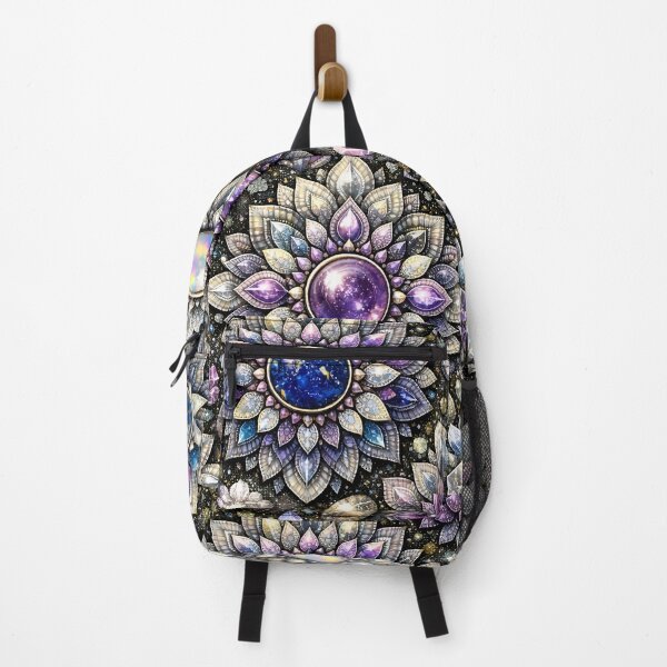 Item preview, silver lavender Gemstone Mandala Pattern Series  designed and sold by ElexisND.