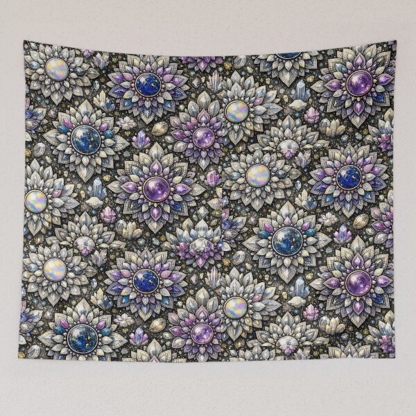 Item preview, silver lavender Gemstone Mandala Pattern Series  designed and sold by ElexisND.