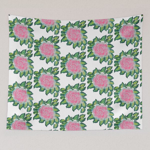 Item preview, Pink and White Flower One Stroke Art designed and sold by ArtOfMelania.