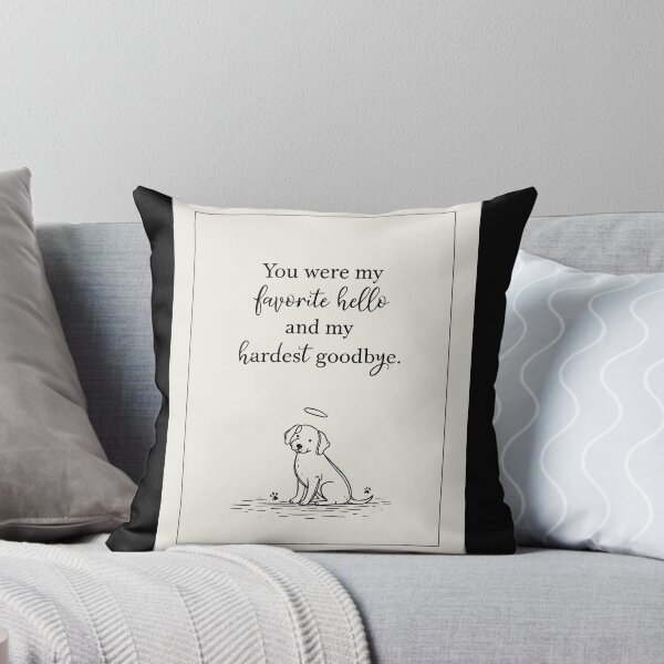 Item preview, Dog memorial favorite hello and hardest goodbye designed and sold by MendaciousMina.