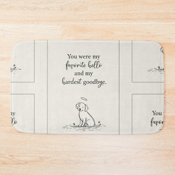 Item preview, Dog memorial favorite hello and hardest goodbye designed and sold by MendaciousMina.