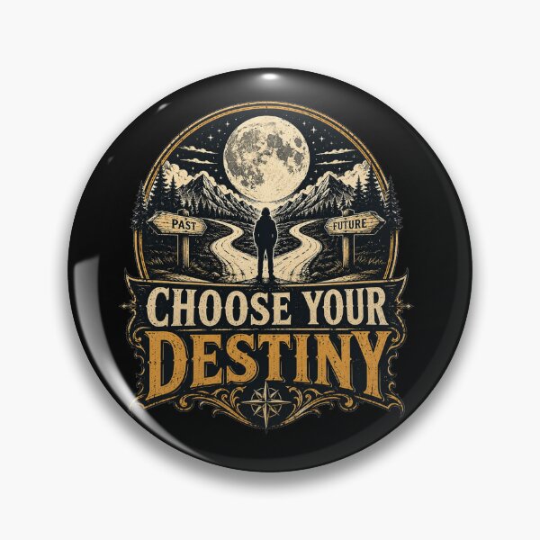 Item preview, Choose Your Destiny Motivational Moon Landscape Graphic designed and sold by the-dovlat.