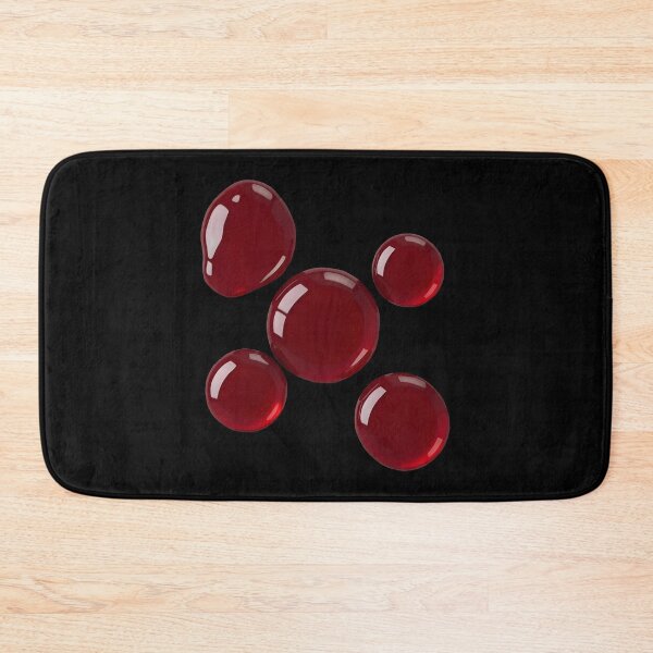 Item preview, Five Blood Drops in Circular – Photorealistic Red Liquid Design designed and sold by EmeraldeaArt.
