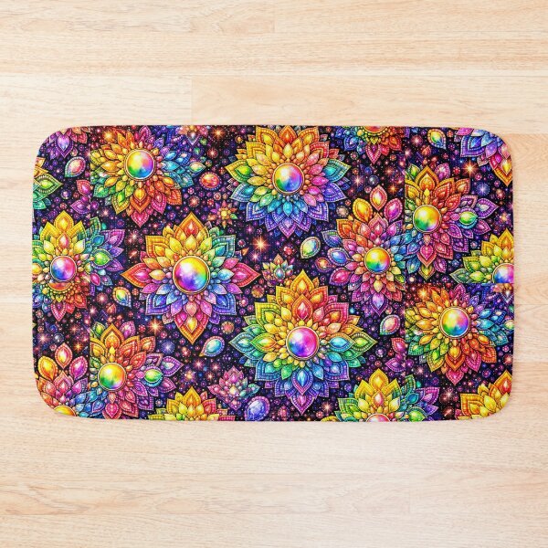 Item preview, Rainbow Gemstone Mandala Pattern Series  designed and sold by Dreamweaver Mandalas.