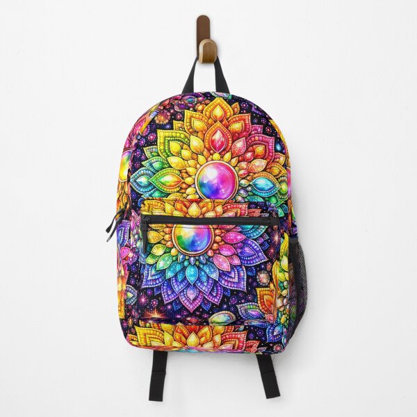Item preview, Rainbow Gemstone Mandala Pattern Series  designed and sold by ElexisND.