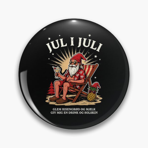 Item preview, Jul I Juli – Danish Christmas Nisse Julemanden Funny Summer Shirt Denmark Christmas Gift V1 designed and sold by DarylWelsh2024.