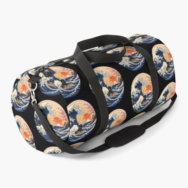 Item preview, Funny Black Pug Captain Japanese Kanagawa Wave Japan Boat Mom Dad Kids designed and sold by FurryHavenPH.